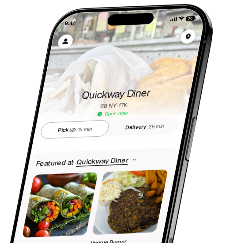 Quickway Diner app preview