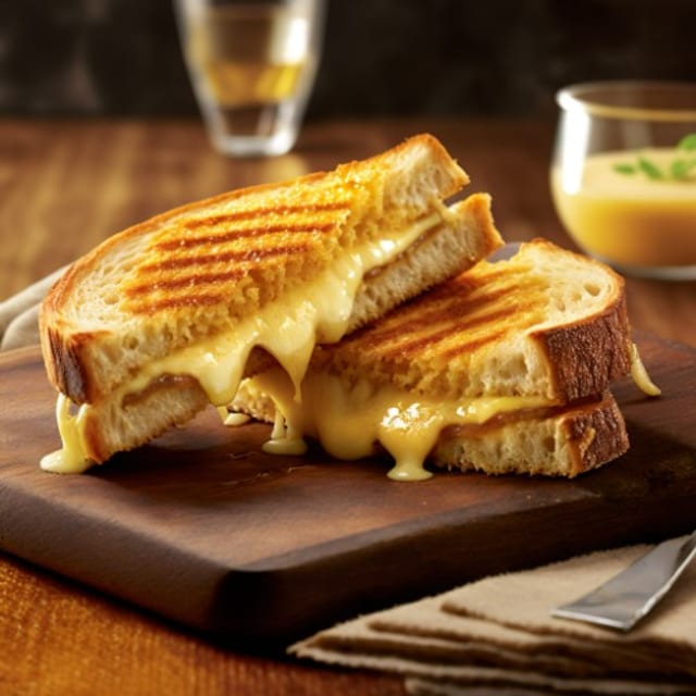 Grilled Pepper Jack Sandwich.