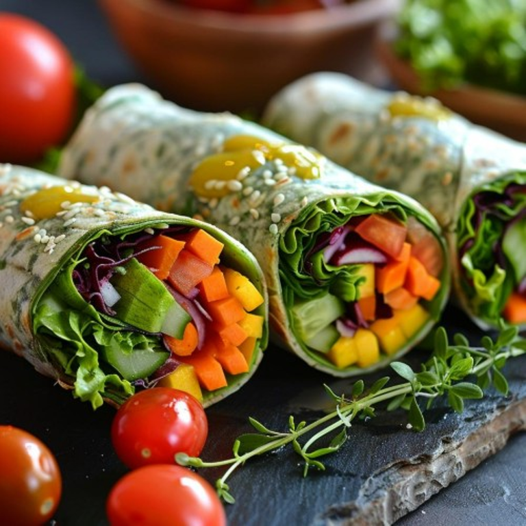 Savor our veggie wrap