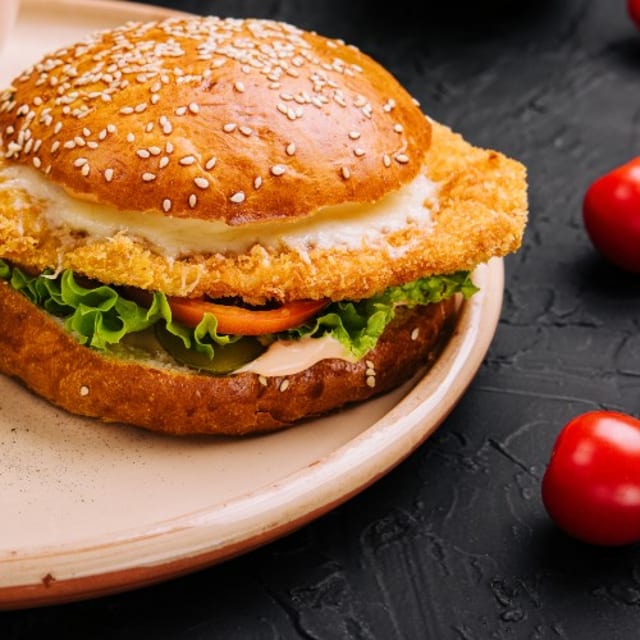 Breaded Chicken Breast Sandwich.