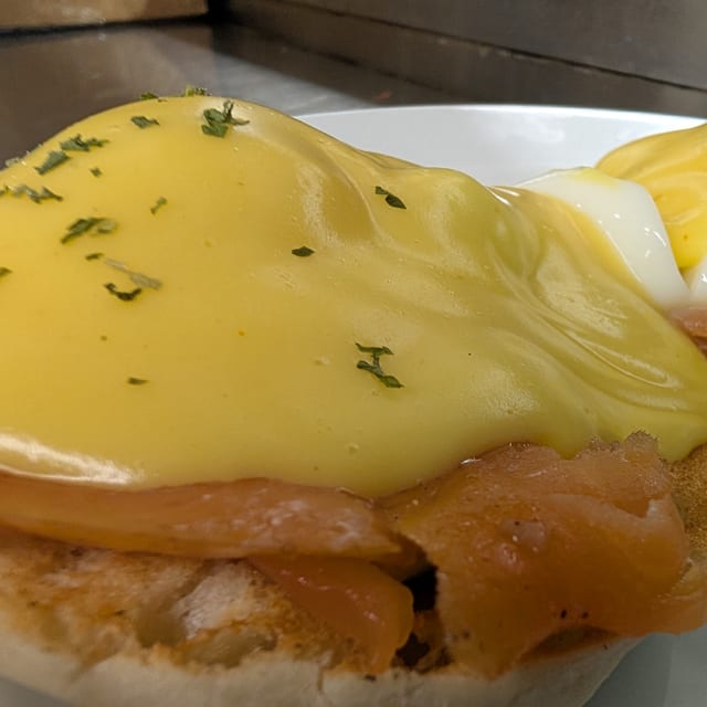 Smoked Salmon Benedict.