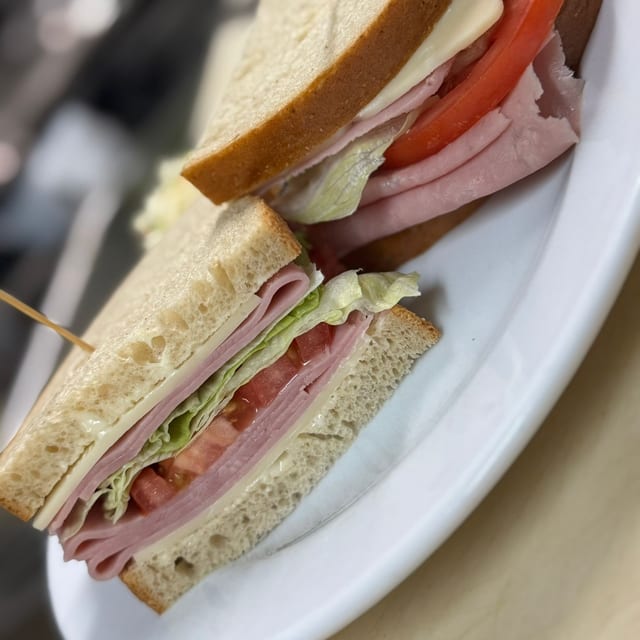 Ham & Swiss Cheese Sandwich.