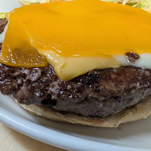 Three Cheeses Burger.
