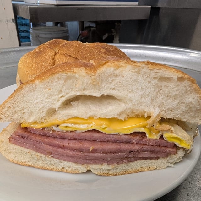 Taylor Ham & Egg Sandwich.