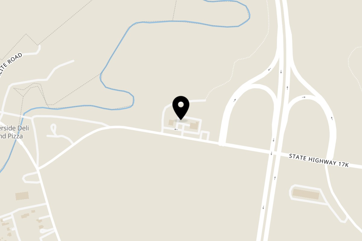 Map showing the location of Quickway Diner on 68 NY-17K in Bloomingburg